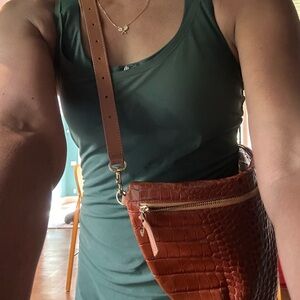 Clare V. Grande Fanny in last Fall’s Croc Brown!